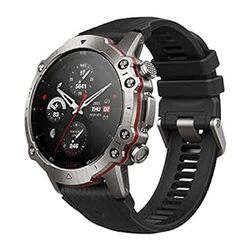 Amazfit Falcon Smartwatch for MenPremium Multisport GPS Smart WatchStrength Training Watch150 Sports Modes Titanium Supersonic Black Strap